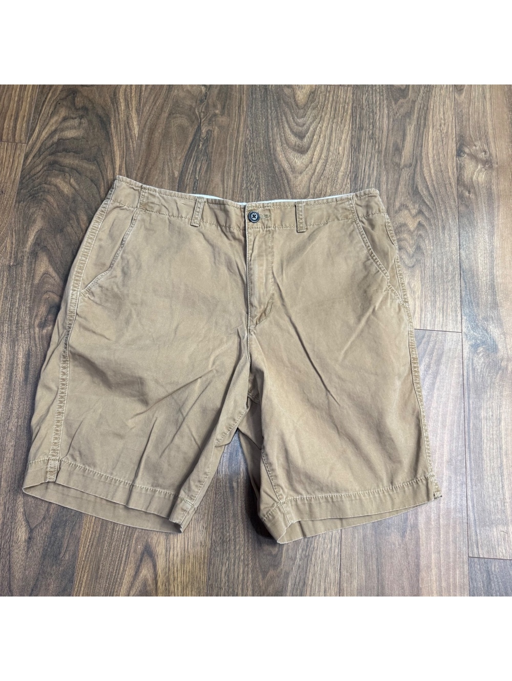 American Eagle Classic Shorts Mens 36 Khaki Chino Casual Y2K Skate Preppy